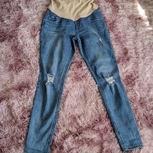 Distressed Maternity Jeans